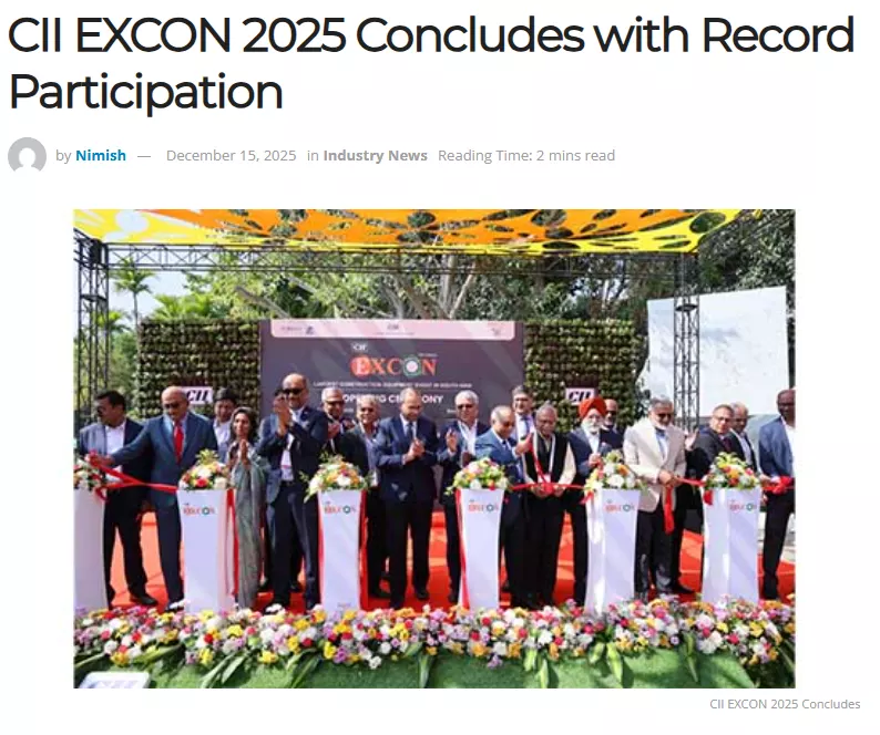 Snapshot of the EXCON 2025 article published by Electronics Era