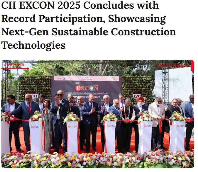 Snapshot of the EXCON 2025 article published by The CEO Magazine